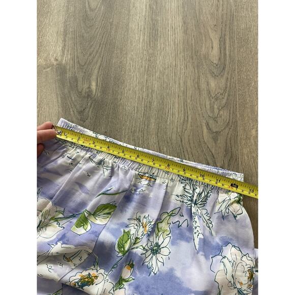 VINTAGE Sea Suns Hawaii Pants Peony Sailor Printed Cropped Capri S - Picture 6 of 12